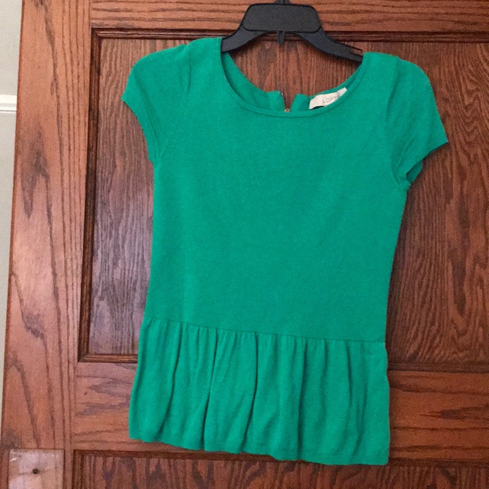 Loft Sweater Peplum Shirt